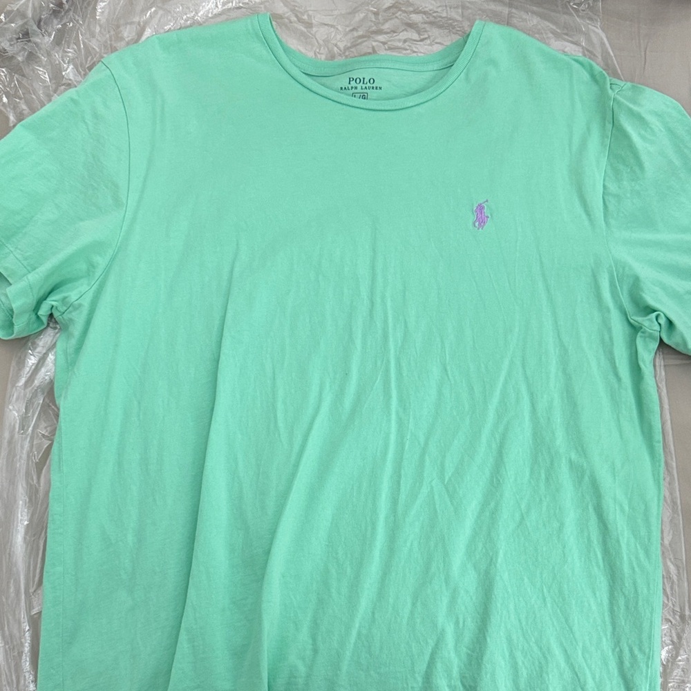 Polo by Ralph Lauren Men's Light Green Tee